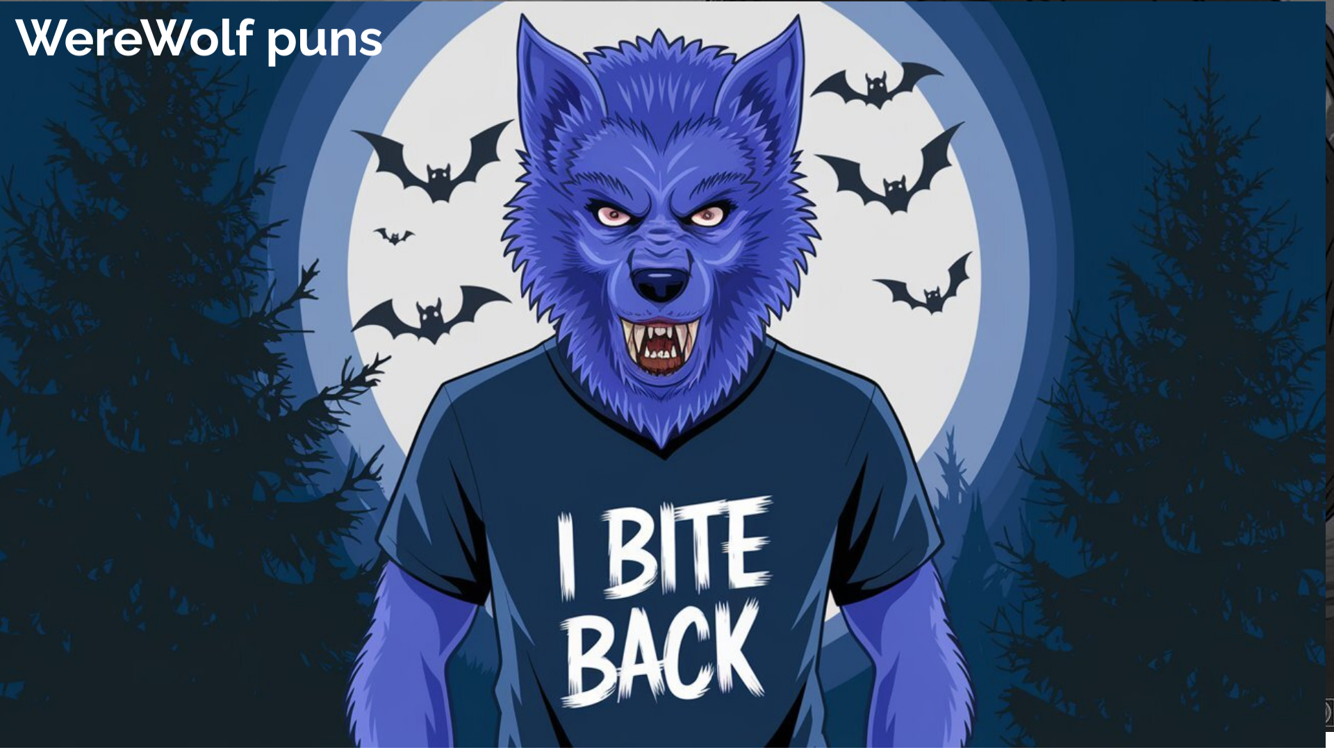 funny werewolf puns and jokes full moon humor