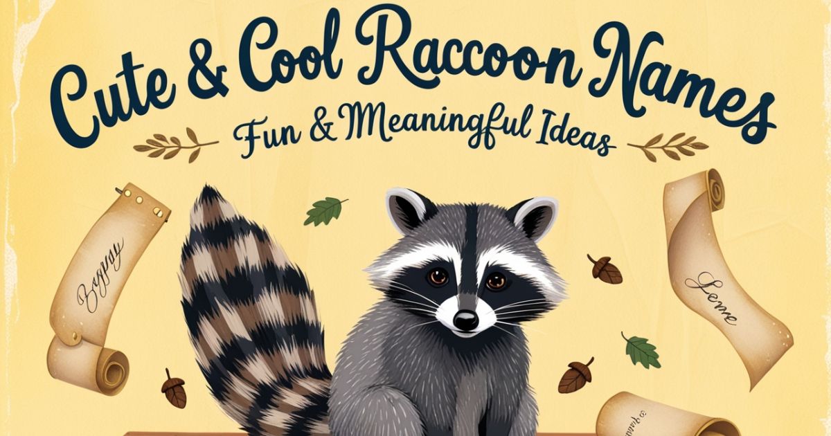 320+ Cute & Cool Raccoon Names [Fun & Meaningful Ideas]