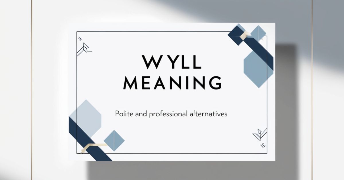 45 Wyll Meaning: Polite and Professional Alternatives