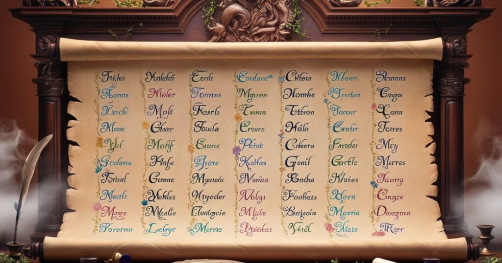 50 Fantasy Names For People