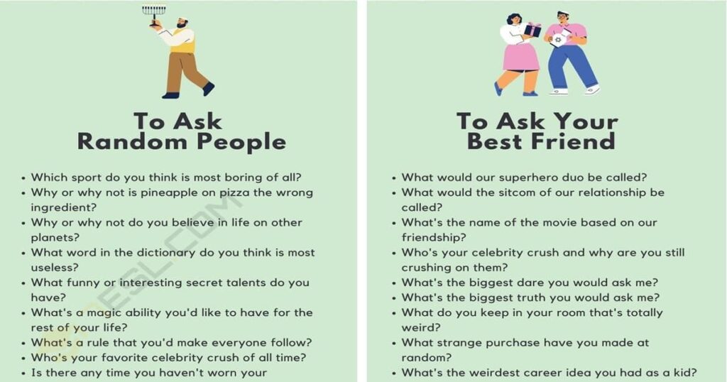 Fun & Random Get To Know You Questions