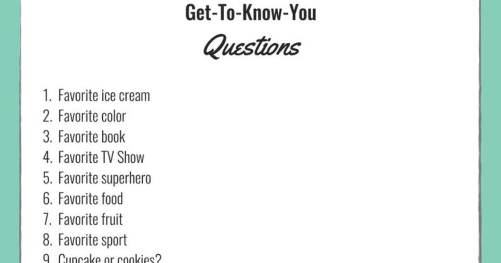 Fun What-If Get To Know You Questions