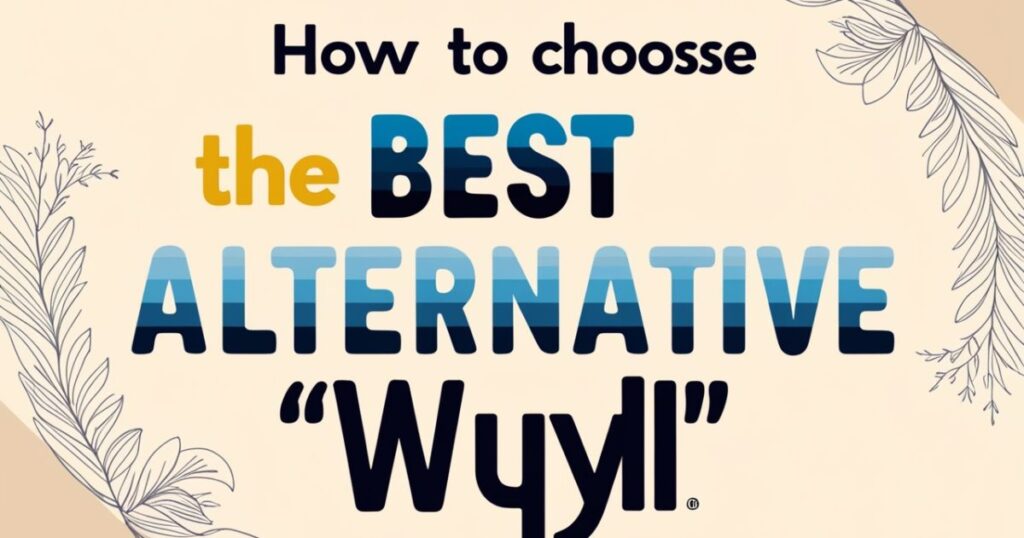 How to Choose the Best Alternative