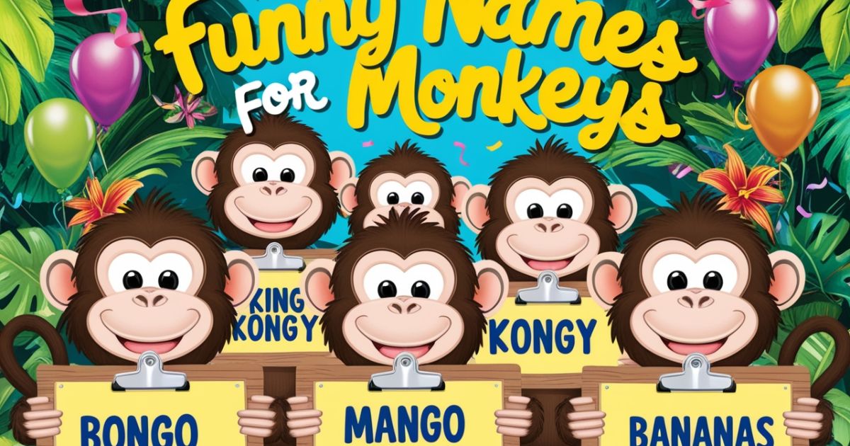 Top 300+ Funny Names for Monkeys: Creative Monkey Name Ideas