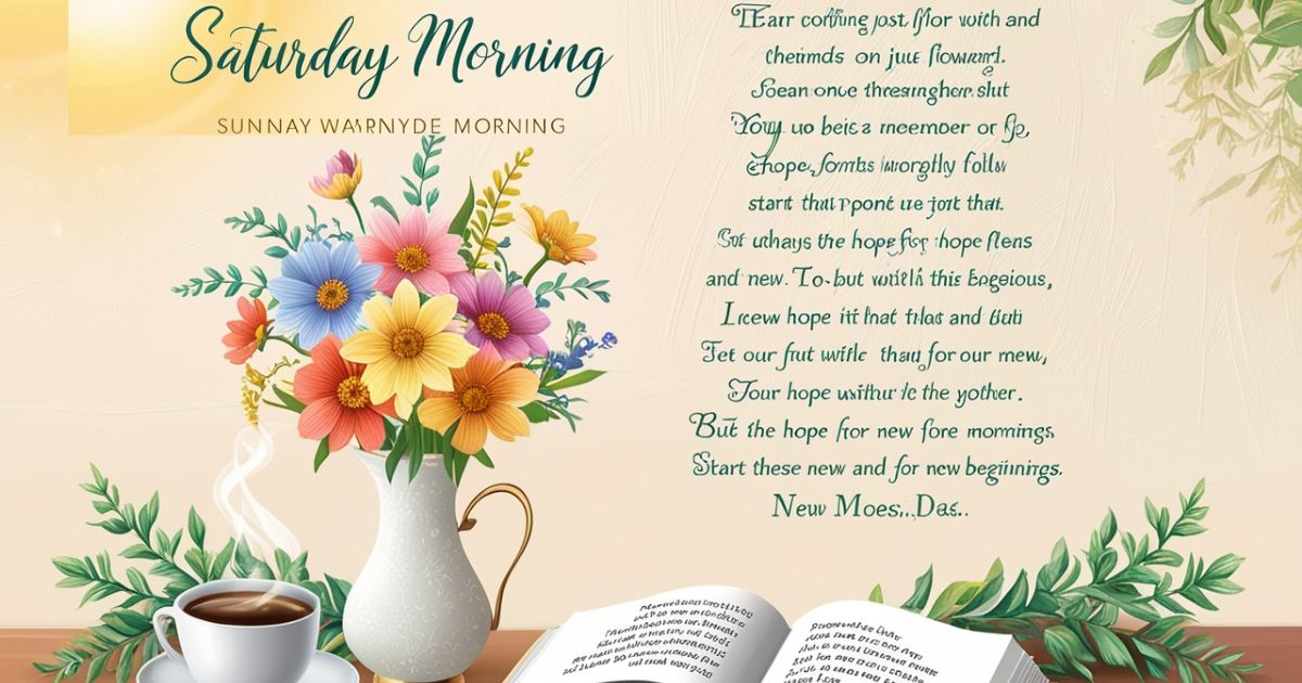 1001+ Good Saturday Morning Quotes, Messages For Everyone