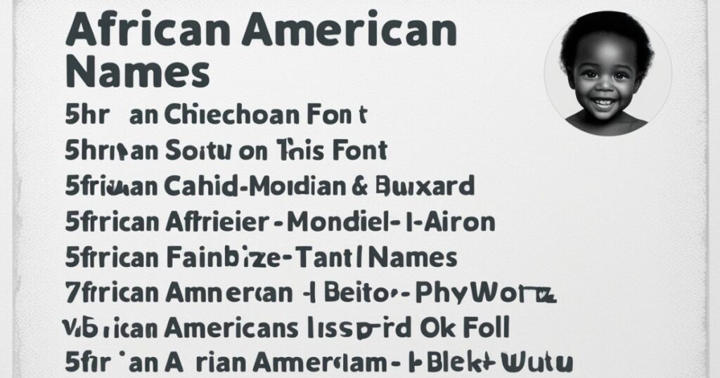African American-Inspired Names