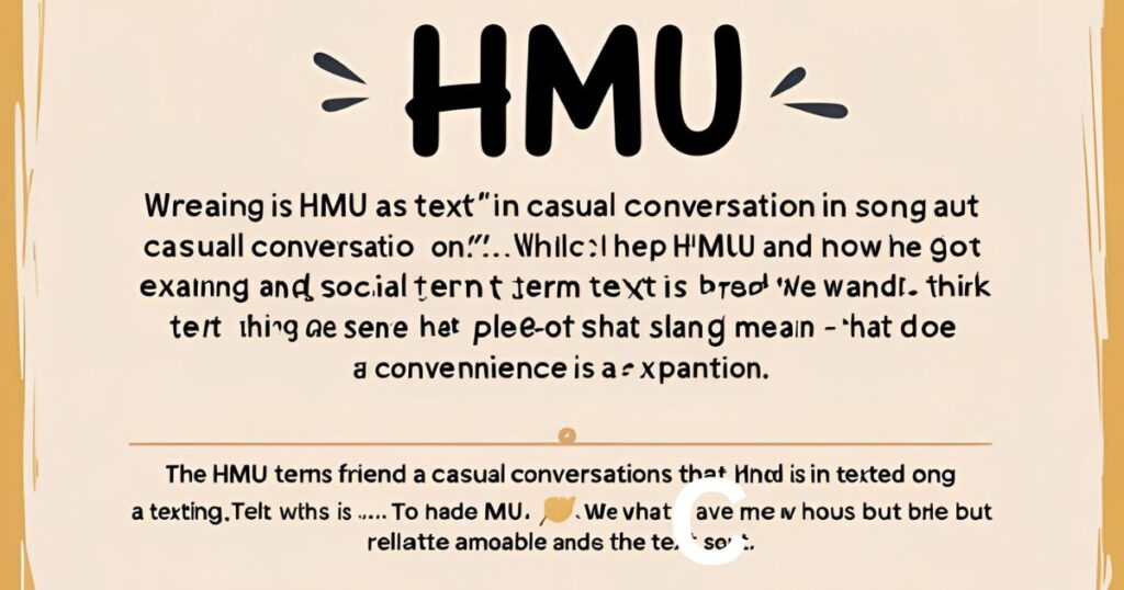 HMU Meaning Slang: Usage, Cases, and Examples