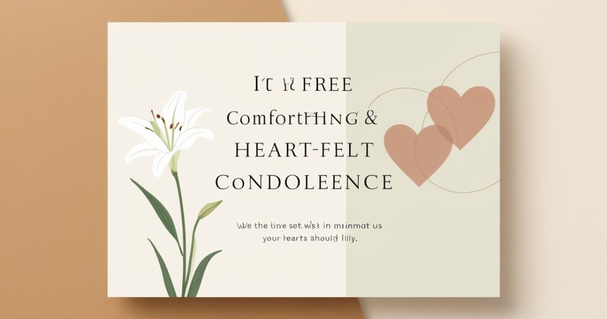 Modern Short Condolence Messages Based on Recipient