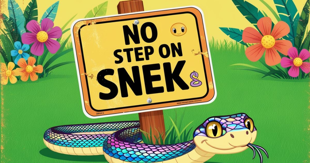 "No Step on Snek" – Its Meaning, Origin & Usage