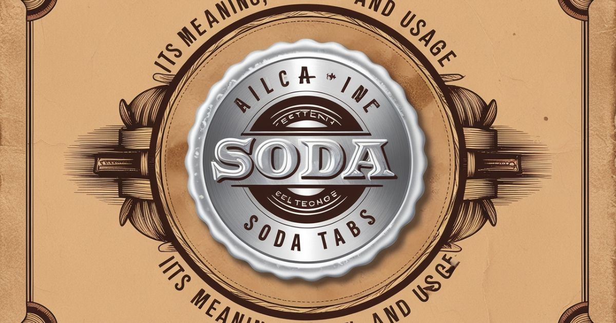 Soda Tab – Its Meaning, Origin and Usage