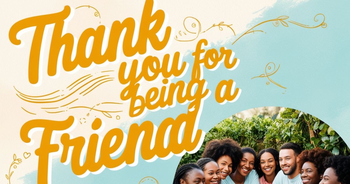 Thank You for Being a Friend: 50 Heartfelt Ways to Show Your Loved Ones Appreciation