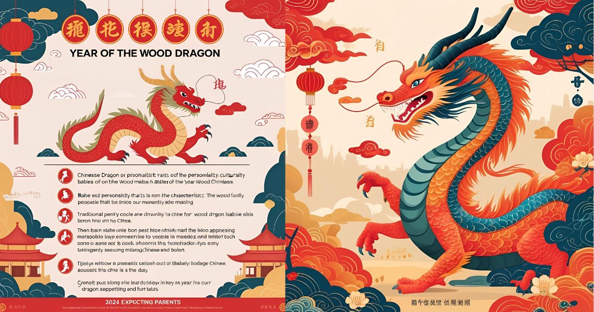 🐉 The 2024 Chinese Zodiac and Your Baby's Personality: Year of the Wood Dragon